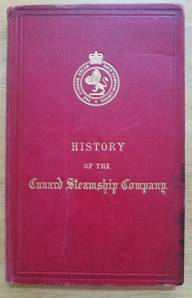 CUNARD  Superb 1886 book with DECK PLANS OREGON,others  